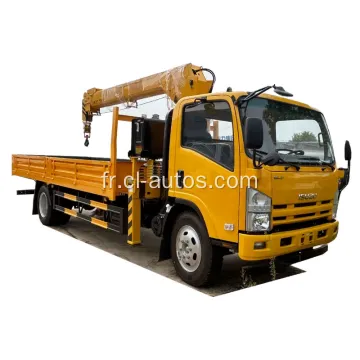 Marque Isuzu 4x2 4tons grue monté sur un camion de cargais